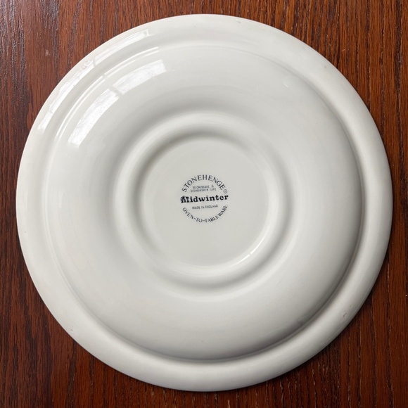2 Stonehenge White MIDWINTER Dinner Plates - Picture 3 of 7